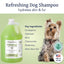 Champú refrescante botánico para perros, botella de 128 onzas líquidas