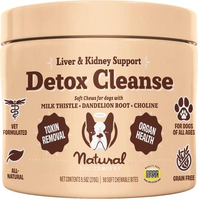 Detox Cleanse, Liver & Kidney Support Chews for Dogs, 90 count
