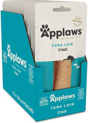 Loin Tilapia Filet Grain-Free Cat Treats, 1.06-oz loin, case of 12