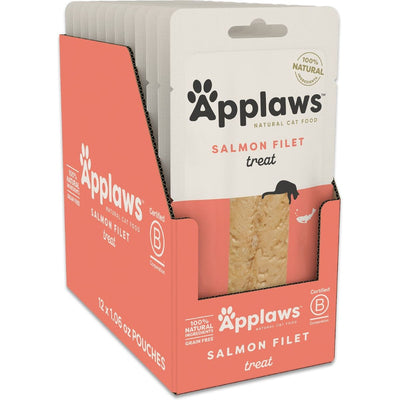 Filet Treats, Filet Salmón Filet Grain Free. 28 g, caja de 12. - Applaws