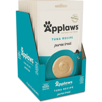 Treats para Lamer, Atún Puree Lickable. 14 g, caja de 6. - Applaws