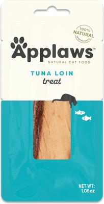 Bundle: Applaws Tuna Loin + Loin Salmon Filet Grain-Free Cat Treats, case of 24