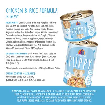 Puppy Chicken & Rice Formula in Gravy Wet Dog Food, 14-oz can, case of 10