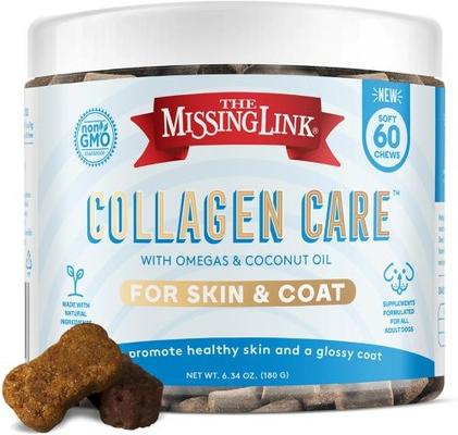 Collagen Care Soft Chews Skin & Coat Supplement for Dogs, 60 count