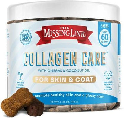 Collagen Care Soft Chews Skin & Coat Supplement for Dogs, 60 count