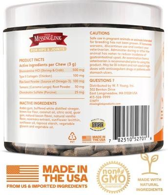 Collagen Care Soft Chew Hip & Joint Supplement for Dogs, 60 count