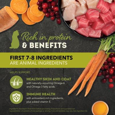 Salmon & Chicken + Lamb & Kidney Variety Pack Chunks in Broth Wet Cat Food, 3-oz can, case of 12