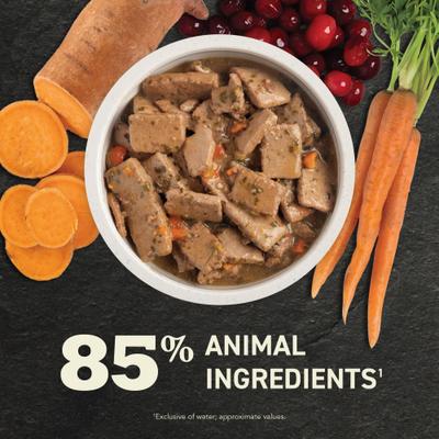 Premium Beef & Poultry Chunks in Bone Broth Variety Pack Grain-Free Wet Dog Food, 12.8-oz cans, case of 6