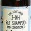 Live. Love. Wash. 2-in-1 Dog & Cat Shampoo & Conditioner, Coconut Vanilla Scented, 1000-mL bottle