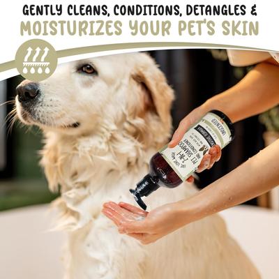 Live. Love. Wash. 2-in-1 Dog & Cat Shampoo & Conditioner, Unscented, 1000-mL bottle