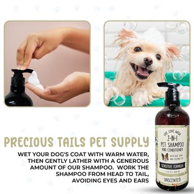 Live. Love. Wash. 2-in-1 Dog & Cat Shampoo & Conditioner, Unscented, 1000-mL bottle