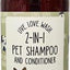Live. Love. Wash. 2-in-1 Dog & Cat Shampoo & Conditioner, Unscented, 1000-mL bottle