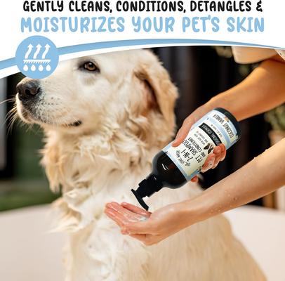 Live. Love. Wash. 2-in-1 Dog & Cat Shampoo & Conditioner, Coconut Vanilla Scented, 1000-mL bottle