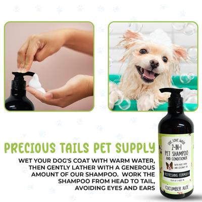 Live. Love. Wash. 2-in-1 Dog & Cat Shampoo & Conditioner, Cucumber Aloe Scented, 1000-mL bottle
