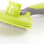 Retractable Dog & Cat Slicker Brush, Gray Lime