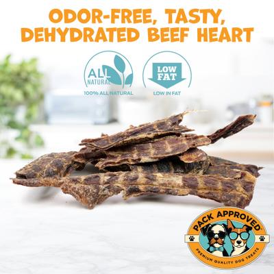 Beef Heart Dehydrated Dog Treats, 3.5-oz pack