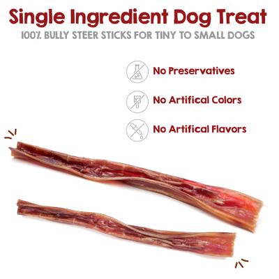 Steer 4 to 6-in Bully Sticks Dog Chews, 10 count