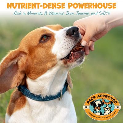 Beef Heart Dehydrated Dog Treats, 3.5-oz pack