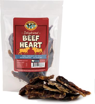 Beef Heart Dehydrated Dog Treats, 3.5-oz pack
