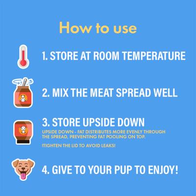 Lamb & Tallow Meat Spread Dog Food Topper, 12-oz jar