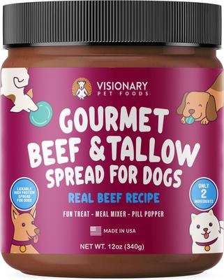 Lamb & Tallow Meat Spread Dog Food Topper, 12-oz jar