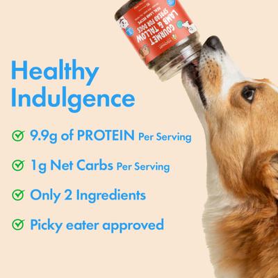 Lamb & Tallow Meat Spread Dog Food Topper, 12-oz jar