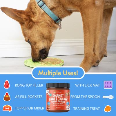 Lamb & Tallow Meat Spread Dog Food Topper, 12-oz jar