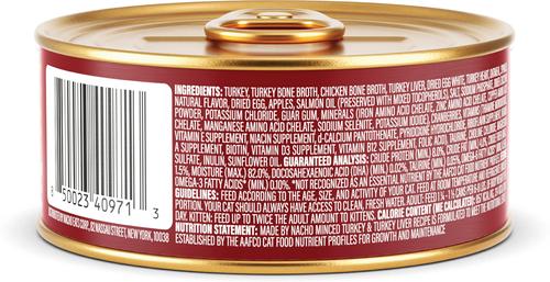 Turkey & Turkey Liver Recipe Grain-Free Minced Wet Cat Food, 5.5-oz can, case of 6