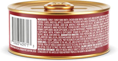 Turkey & Turkey Liver Recipe Grain-Free Minced Wet Cat Food, 5.5-oz can, case of 6