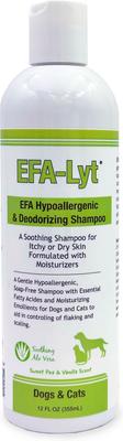 EFA-Lyt Hypoallergenic & Deodorizing Shampoo with EFA’s for Dogs & Cats, 12-fl oz bottle
