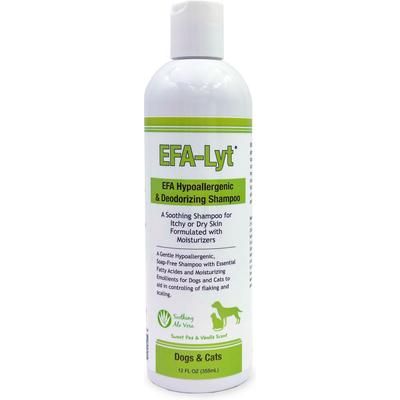 Champú hipoalergénico y desodorante EFA-Lyt con ácidos grasos esenciales para perros y gatos, botella de 355 ml