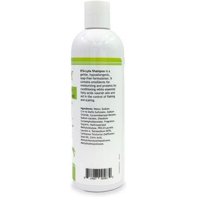 Champú hipoalergénico y desodorante EFA-Lyt con ácidos grasos esenciales para perros y gatos, botella de 355 ml