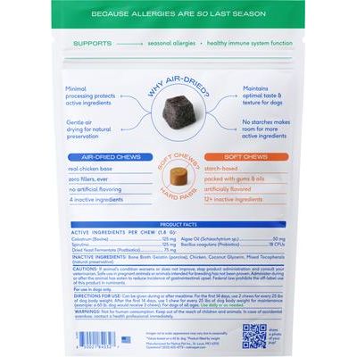 Suplemento masticable para el alivio de la alergia en perros, 120 unidades