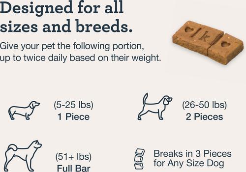 Bliss Bar Peanut Butter Flavored Soft Bite Calming Broad Spectrum Hemp Extract Health Supplement for Dogs, 2 count