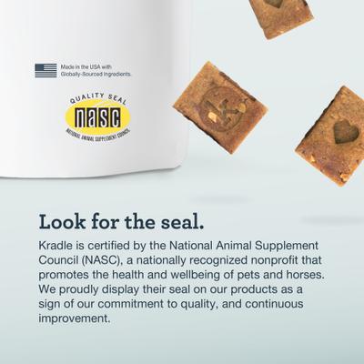 Calming Bliss Bar Peanut Butter & Bacon Flavored Soft & Chewy Calming Supplement for Dogs, 6 count