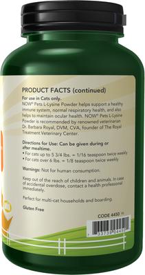 L-Lysine Immune System Support Cat Supplement, 8-oz jar