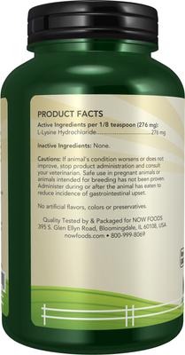 L-Lysine Immune System Support Cat Supplement, 8-oz jar