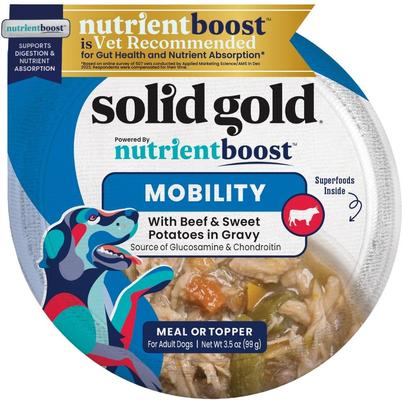 Mobility Support Beef & Vegetables Wet Dog Food, 3.5-oz cup, case of 6