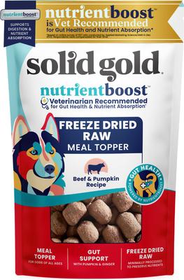 Real Beef & Pumpkin Freeze-Dried Raw Meal Dog Food Topper, 12.5-oz bag