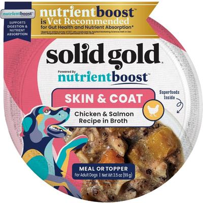 Bundle: Solid Gold Digestive Support Chicken, Skin & Coat Support Chicken & Salmon, Mobility Support Beef Wet Dog Food, 3.5-oz cups, case of 18