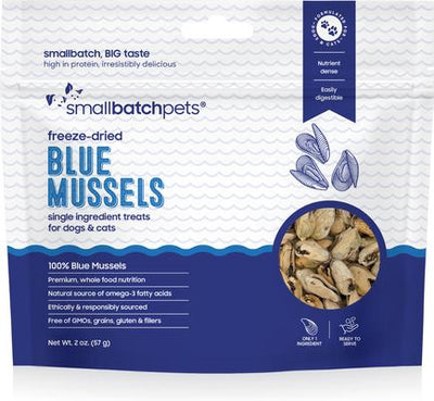 Freeze-Dried Blue Mussels Dog & Cat Treat, 2-oz bag