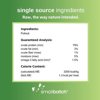 Freeze-Dried Wild-Caught Alaskan Pollock Dog & Cat Treat, 2-oz bag