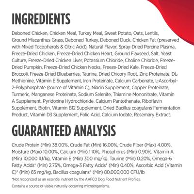 Raw Medley Chicken, Turkey & Duck Adult Dry Cat Food, 4-lb bag