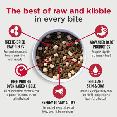 Raw Medley Turkey, Sweet Potato & Duck Small Breed Adult Dry Dog Food, 10-lb bag