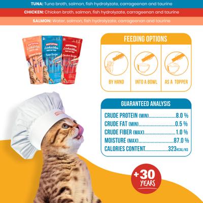 Puree Chicken & Meat Flavored Cat Treats, 48 count