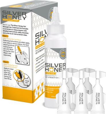 Limpiador de oídos para perros y gatos Rapid Ear Care con miel de Manuka y microplata BG Vet Strength