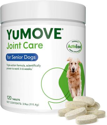 YuMOVE Mobility Hip & Joint Care Chewable Tablet Supplement for Senior Dogs, 120 count