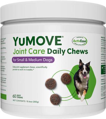 YuMOVE Mobility Hip & Joint Care Soft Chew Supplement for Small & Medium Dogs, 120 count