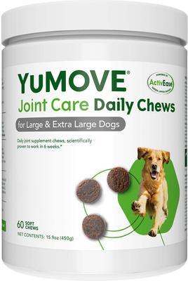 YuMOVE Mobility Hip & Joint Care Soft Chew Supplement for Large & Giant Dogs, 120 count