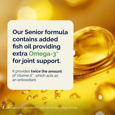 YuMOVE Mobility Hip & Joint Care Chewable Tablet Supplement for Senior Dogs, 120 count